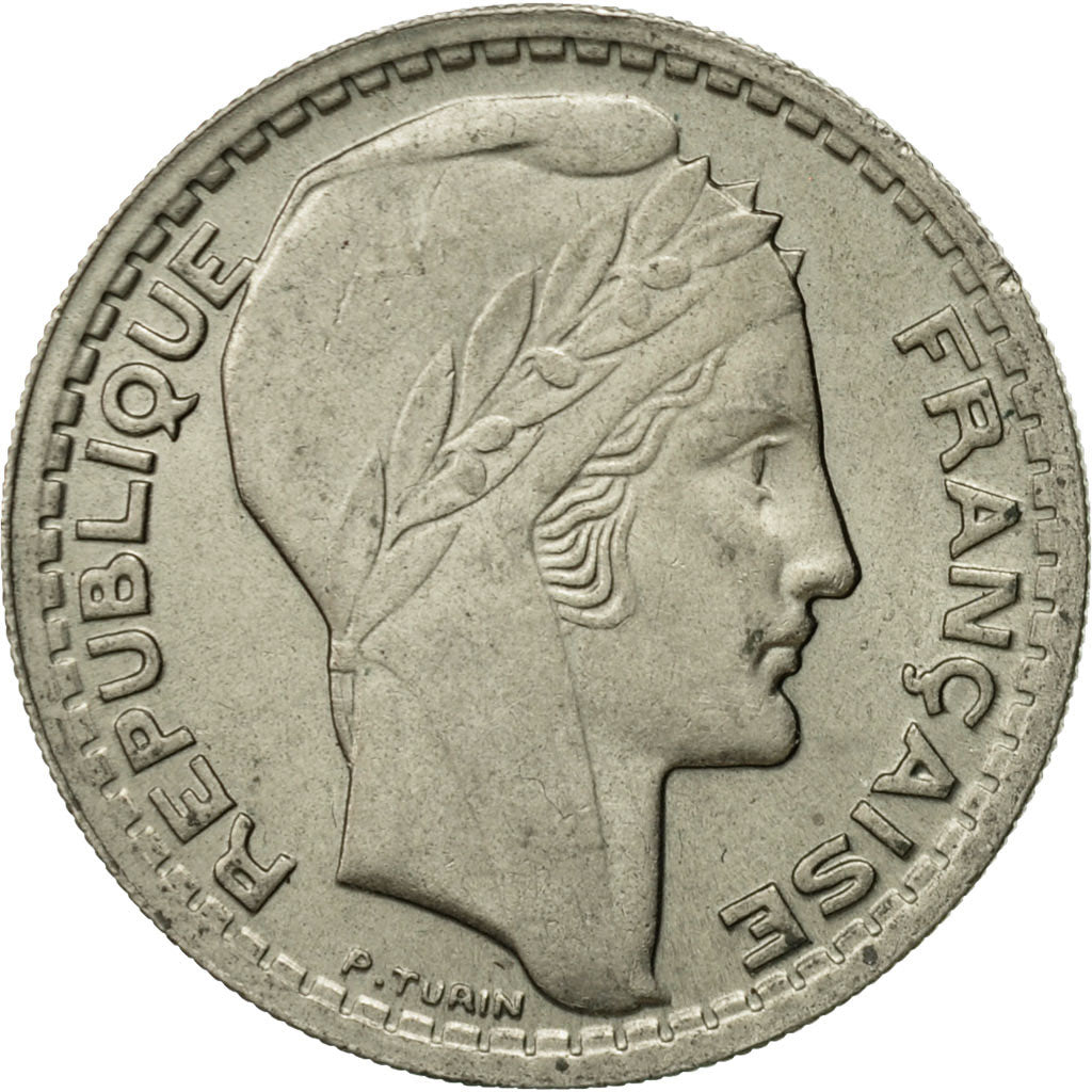 Moneta, Francia, Turin, 10 Francs, 1947, Paris, BB, Rame-nichel, KM:908.1