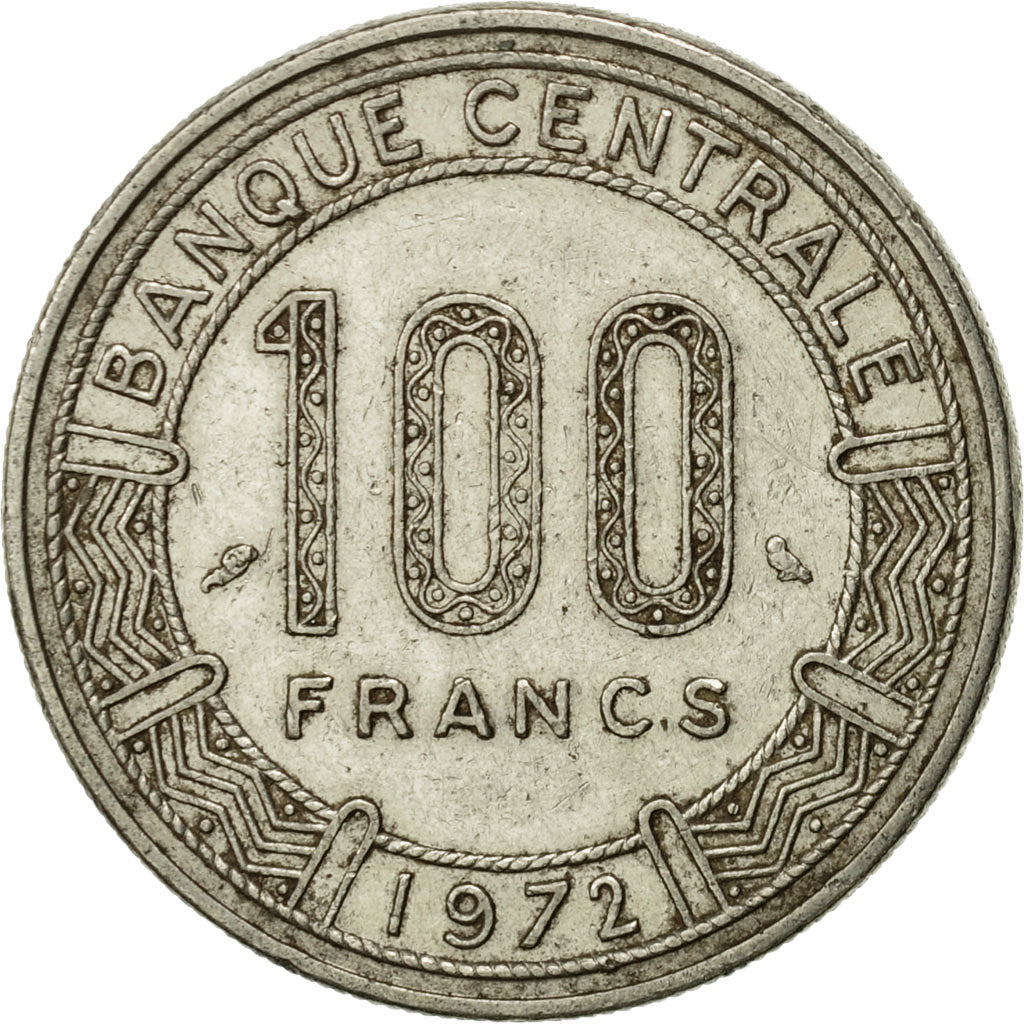 Coin, Congo Republic, 100 Francs, 1972, Paris, EF(40-45), Nickel, KM:1