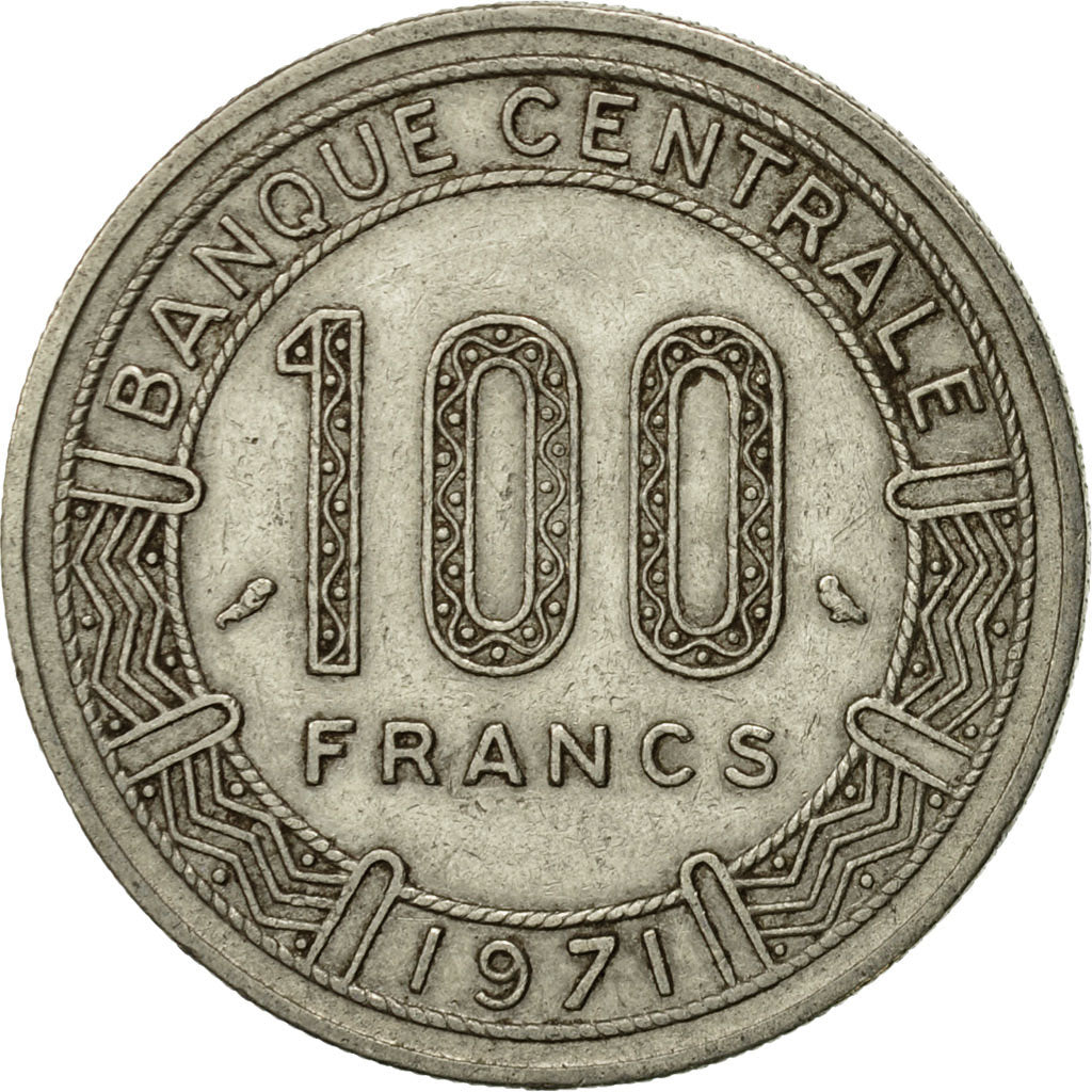 Coin, Congo Republic, 100 Francs, 1971, Paris, EF(40-45), Nickel, KM:1