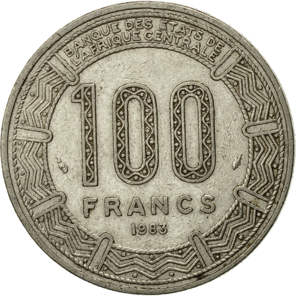 Coin, Congo Republic, 100 Francs, 1983, Paris, EF(40-45), Nickel, KM:2