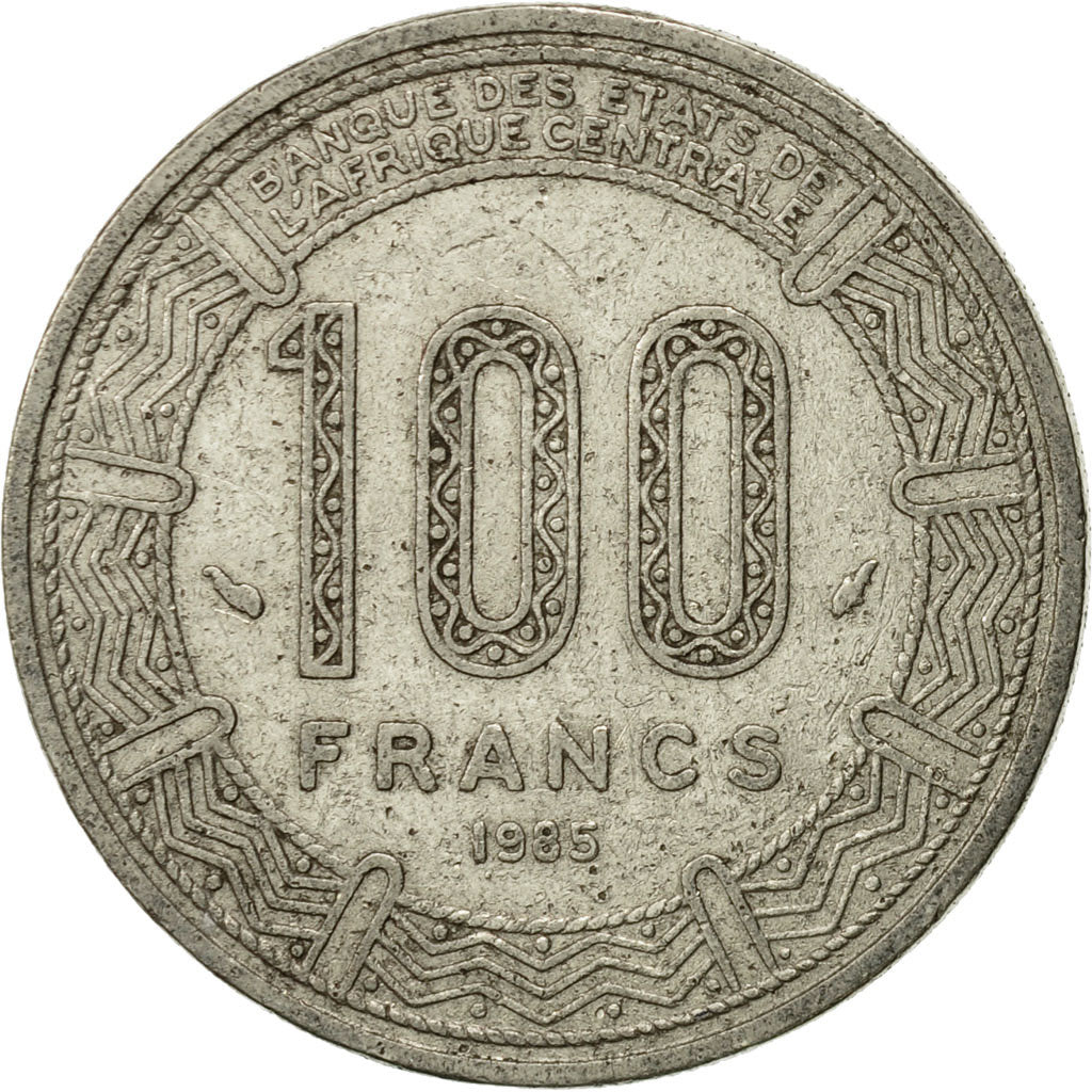 Coin, Congo Republic, 100 Francs, 1985, Paris, VF(30-35), Nickel, KM:2