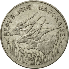 Coin, Gabon, 100 Francs, 1977, Paris, EF(40-45), Nickel, KM:13