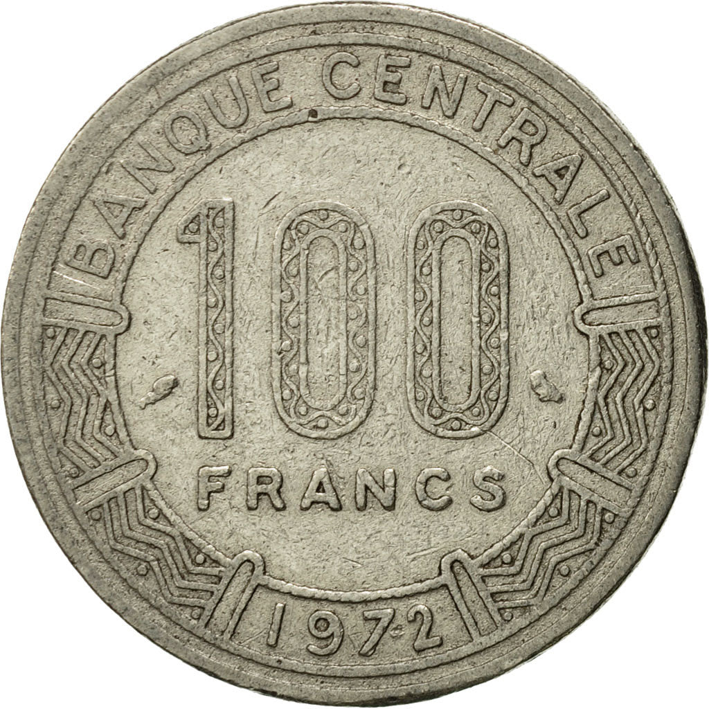 Coin, Cameroon, 100 Francs, 1972, Paris, EF(40-45), Nickel, KM:15