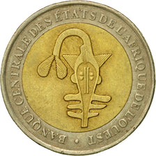 Coin, West African States, 200 Francs, 2005, Paris, EF(40-45), Bi-Metallic