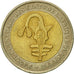 Coin, West African States, 200 Francs, 2005, Paris, EF(40-45), Bi-Metallic