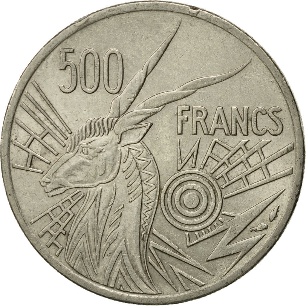 Monnaie, États de l'Afrique centrale, 500 Francs, 1977, Paris, TTB, Nickel