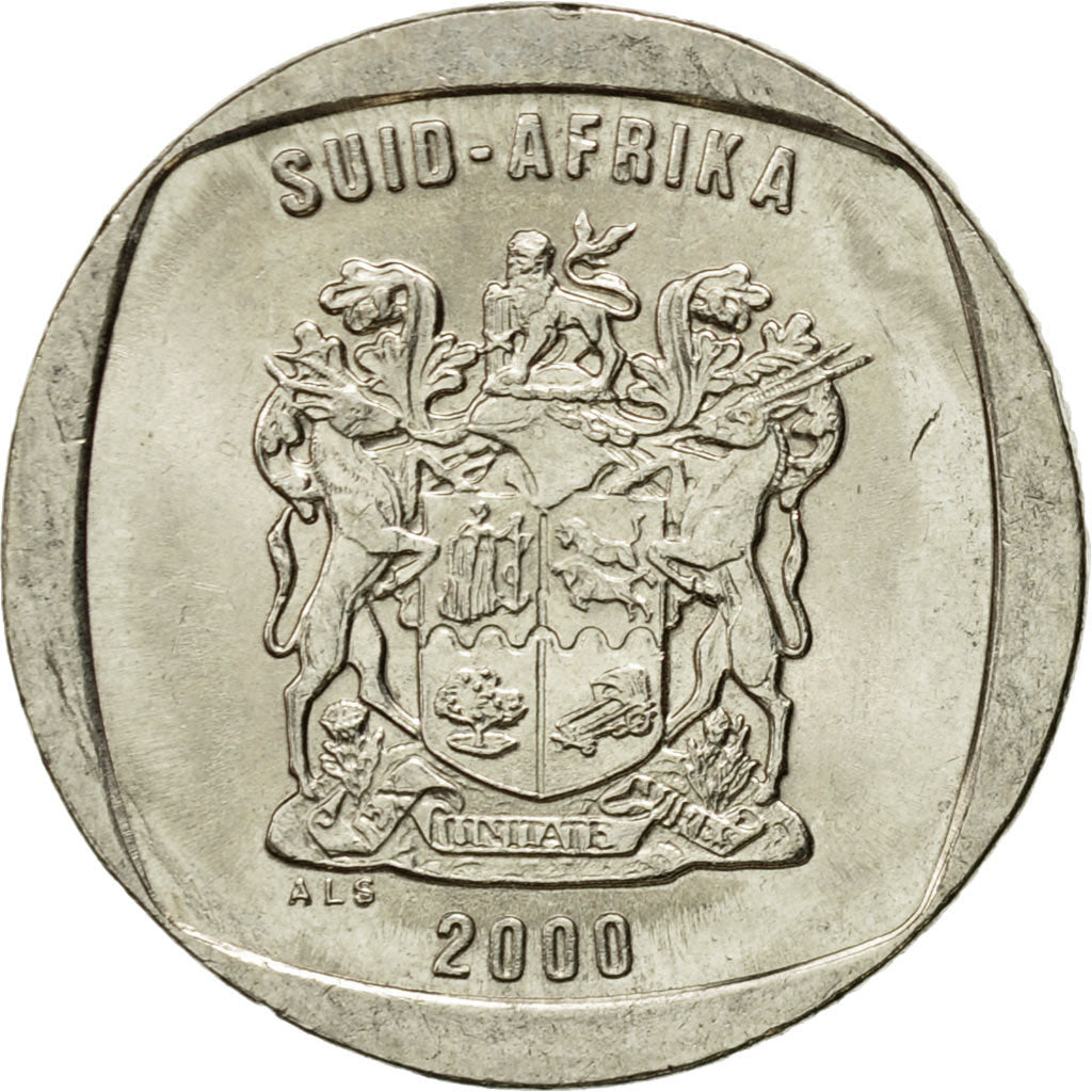 Coin, South Africa, Rand, 2000, EF(40-45), Nickel Plated Copper, KM:164