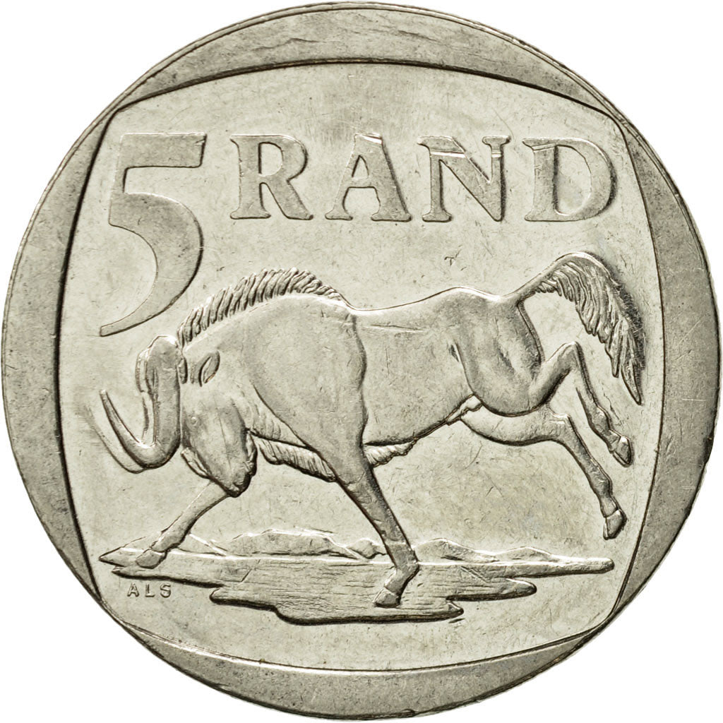 Coin, South Africa, 5 Rand, 2000, EF(40-45), Nickel Plated Copper, KM:166