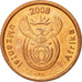Moneta, Południowa Afryka, 5 Cents, 2008, Pretoria, AU(55-58), Miedź