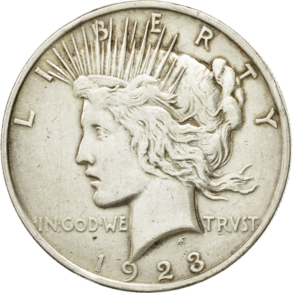 Coin, United States, Peace Dollar, Dollar, 1923, U.S. Mint, Philadelphia