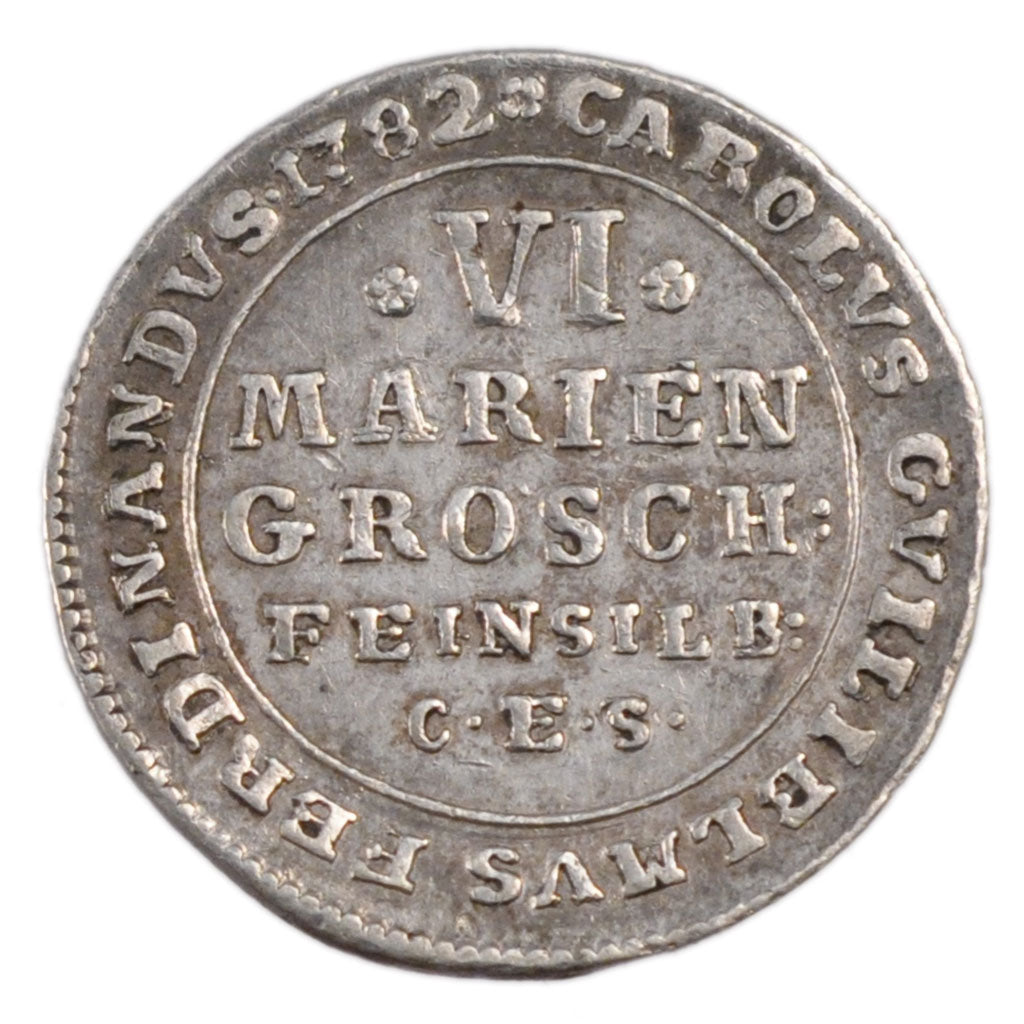 GERMAN STATES, 6 Mariengroschen, 1/6 Thaler, 1782, KM #1008, VF(30-35), Silver,.