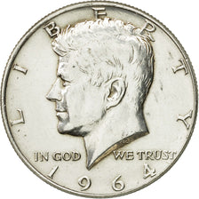 Coin, United States, Kennedy Half Dollar, Half Dollar, 1964, U.S. Mint