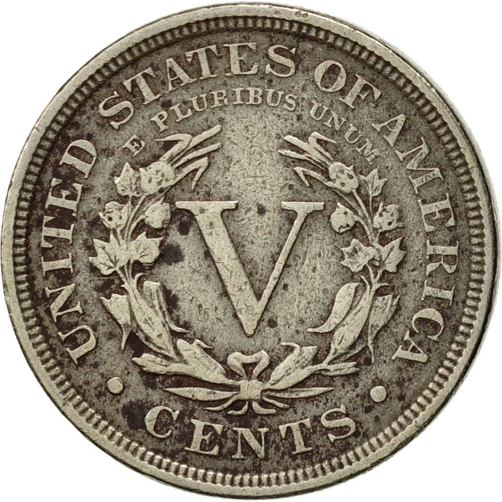 Coin, United States, Liberty Nickel, 5 Cents, 1906, U.S. Mint, Philadelphia