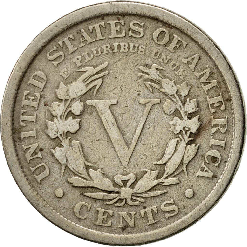 Münze, Vereinigte Staaten, Liberty Nickel, 5 Cents, 1910, U.S. Mint