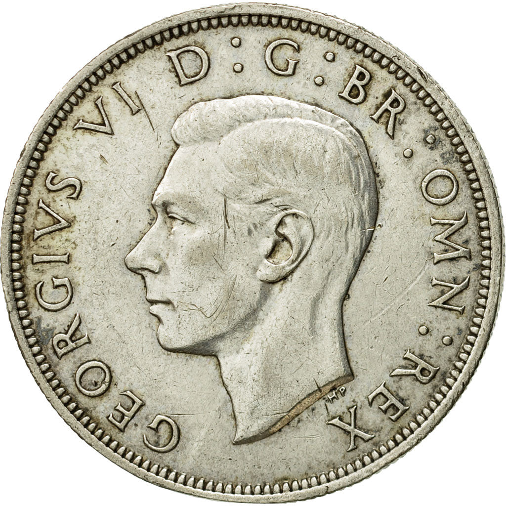Coin, Great Britain, George VI, 1/2 Crown, 1944, EF(40-45), Silver, KM:856