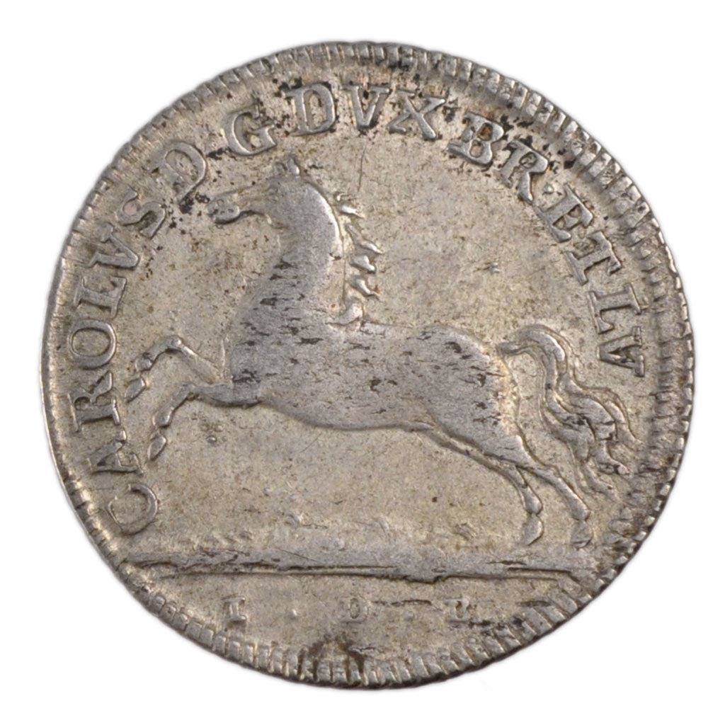 GERMAN STATES, 1/3 Thaler, 1/2 Gulden, 1767, KM #971, VF(30-35), Silver, 5.20
