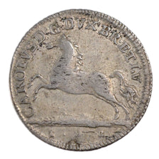 GERMAN STATES, 1/3 Thaler, 1/2 Gulden, 1767, KM #971, VF(30-35), Silver, 5.20