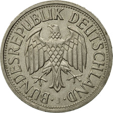 Coin, GERMANY - FEDERAL REPUBLIC, Mark, 1963, Hamburg, EF(40-45), Copper-nickel
