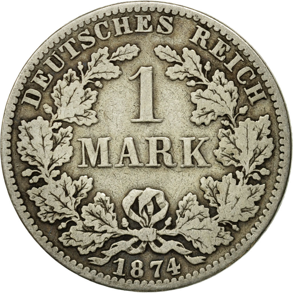 Moneta, GERMANIA - IMPERO, Wilhelm I, Mark, 1874, Berlin, BB, Argento, KM:7