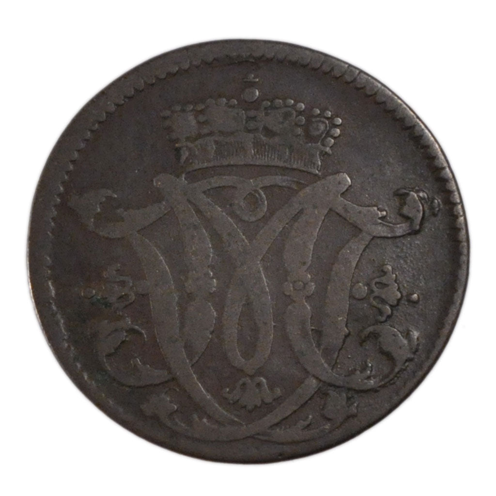 GERMAN STATES, 1/4 St, 1766, KM #161, VF(20-25), Copper, 2.10