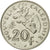 Moneta, Nuova Caledonia, 20 Francs, 1983, Paris, BB, Nichel, KM:12