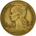 Coin, Réunion, 20 Francs, 1955, EF(40-45), Aluminum-Bronze, KM:11