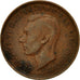 Coin, Australia, George VI, 1/2 Penny, 1946, EF(40-45), Bronze, KM:41