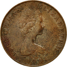Coin, Isle of Man, Elizabeth II, 2 Pence, 1981, EF(40-45), Bronze, KM:60