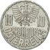 Münze, Österreich, 10 Groschen, 1951, Vienna, SS, Aluminium, KM:2878
