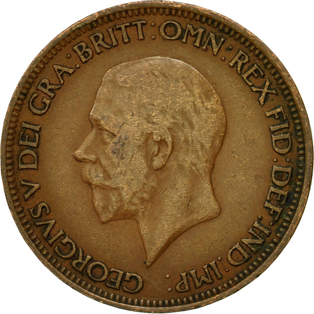 Münze, Großbritannien, George V, 1/2 Penny, 1930, SS, Bronze, KM:837