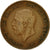 Moneda, Gran Bretaña, George V, 1/2 Penny, 1930, MBC, Bronce, KM:837