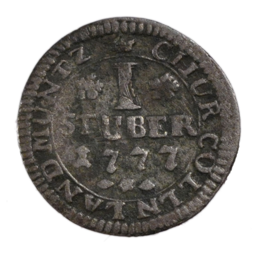 GERMAN STATES, St, 1777, KM #176, VF(30-35), Billon, 0.80