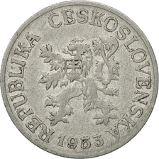 Munten, Tsjecho-Slowakije, 25 Haleru, 1953, ZF, Aluminium, KM:39
