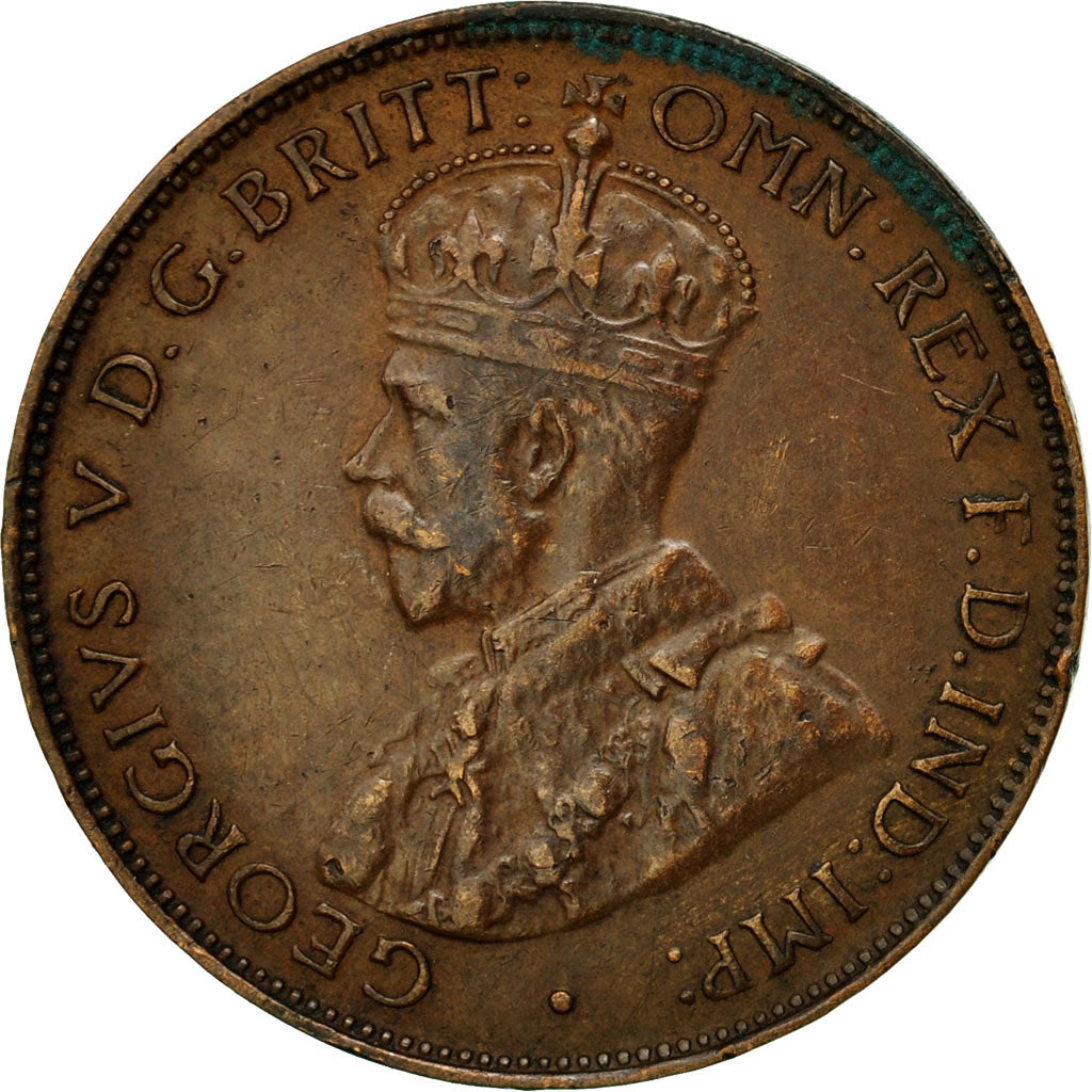 Coin, Australia, George V, 1/2 Penny, 1933, EF(40-45), Bronze, KM:22
