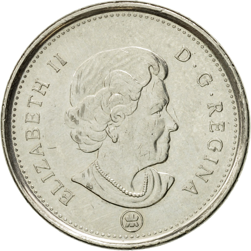 Coin, Canada, Elizabeth II, 5 Cents, 2009, Royal Canadian Mint, Winnipeg