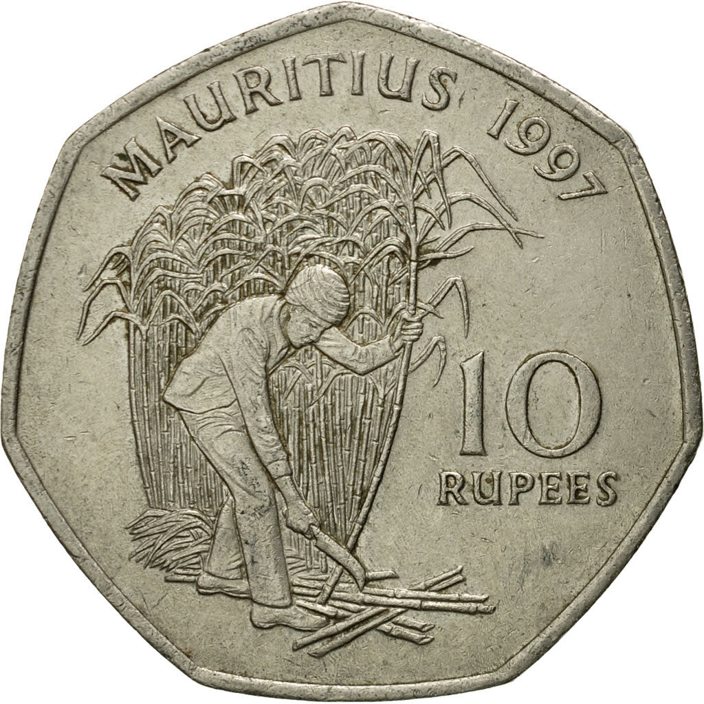 Monnaie, Mauritius, 10 Rupees, 1997, TB+, Copper-nickel, KM:61
