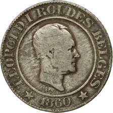 Coin, Belgium, Leopold I, 20 Centimes, 1860, VF(20-25), Copper-nickel, KM:20