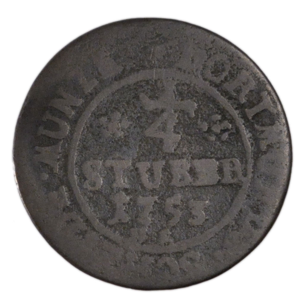Münze, Deutsch Staaten, DORTMUND, 1/4 Stüber, 1753, S, Kupfer, KM:105