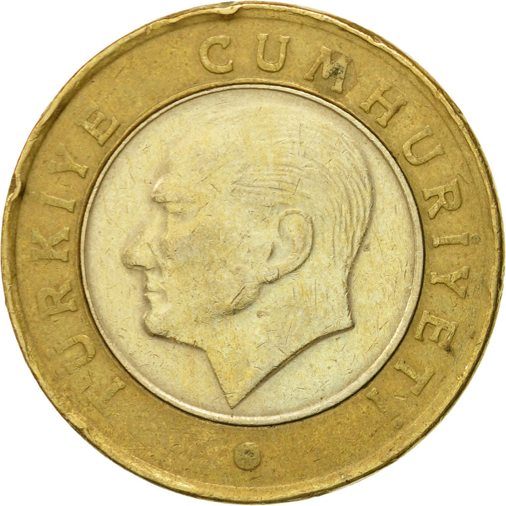 Moneta, Turchia, Lira, 2010, BB, Bi-metallico, KM:1244