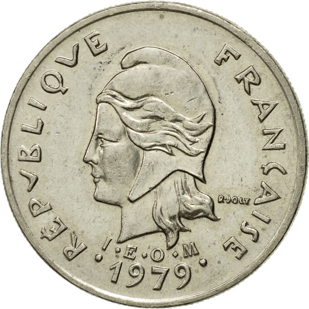 Moneta, Polinesia francese, 10 Francs, 1979, Paris, BB, Nichel, KM:8