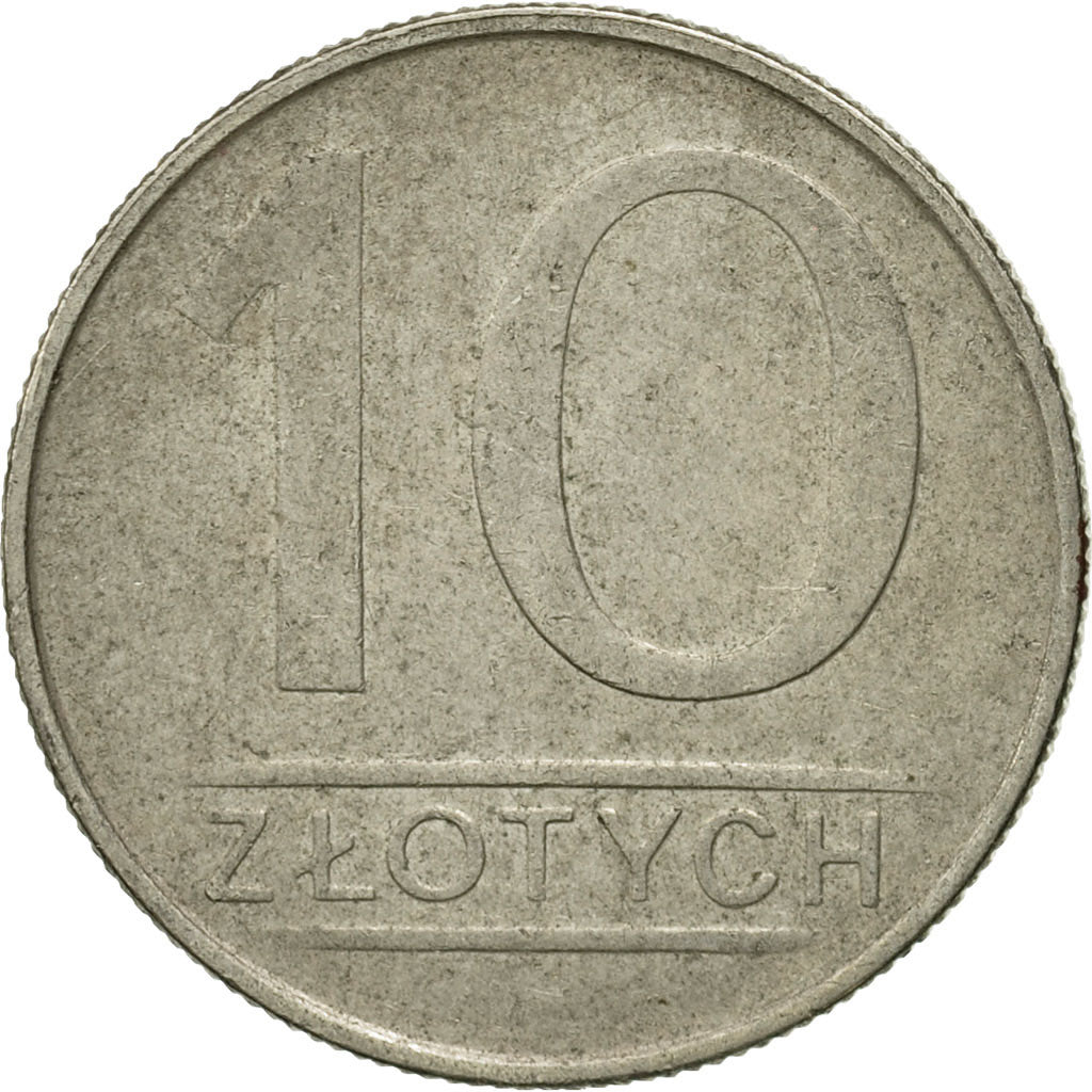 Coin, Poland, 10 Zlotych, 1988, Warsaw, VF(30-35), Copper-nickel, KM:152.1