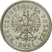 Coin, Poland, 20 Groszy, 2001, Warsaw, EF(40-45), Copper-nickel, KM:280