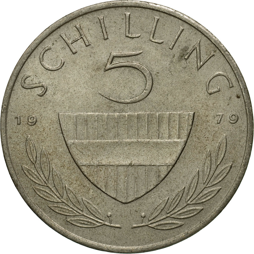 Coin, Austria, 5 Schilling, 1979, EF(40-45), Copper-nickel, KM:2889a