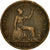 Münze, Großbritannien, Victoria, 1/2 Penny, 1861, SS, Bronze, KM:748.2