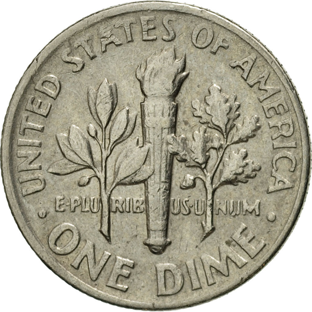 Moneta, Stati Uniti, Roosevelt Dime, Dime, 1969, U.S. Mint, Denver, BB+, Rame