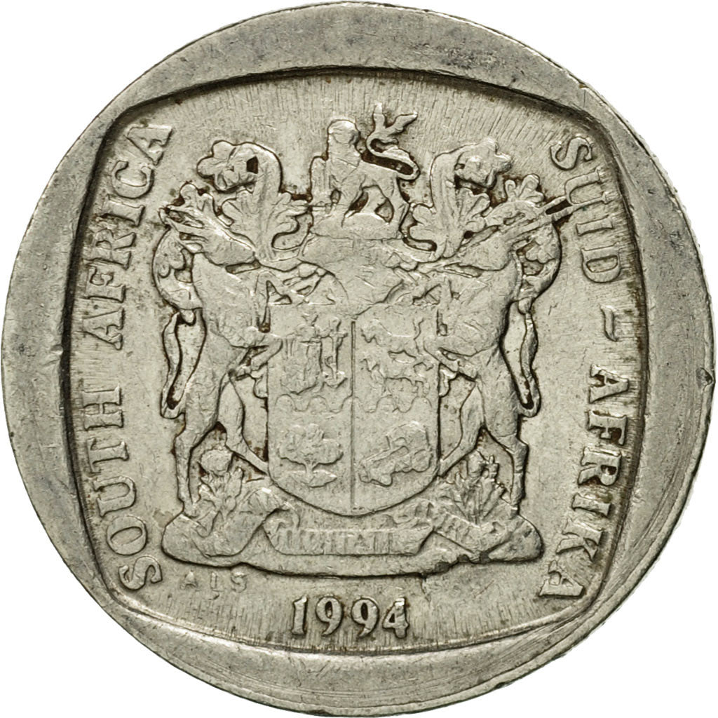 Coin, South Africa, Rand, 1994, EF(40-45), Nickel Plated Copper, KM:138