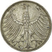 Coin, GERMANY - FEDERAL REPUBLIC, 5 Mark, 1965, Karlsruhe, VF(30-35), Silver