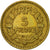 Moneda, Francia, Lavrillier, 5 Francs, 1945, Castelsarrasin, MBC, Aluminio -