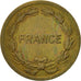 Moneda, Francia, France Libre, 2 Francs, 1944, Philadelphia, BC+, Latón