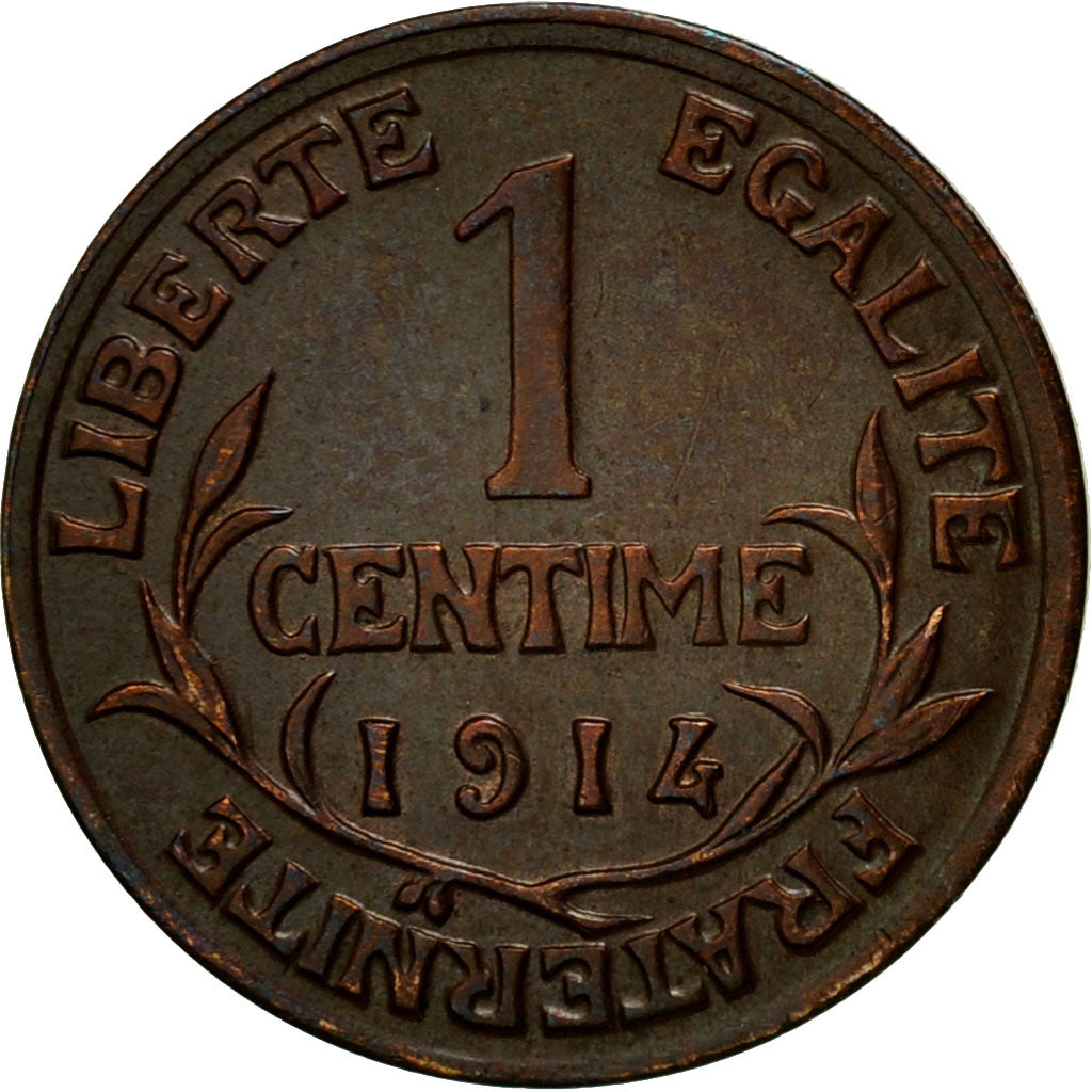 Coin, France, Dupuis, Centime, 1914, Paris, AU(50-53), Bronze, KM:840